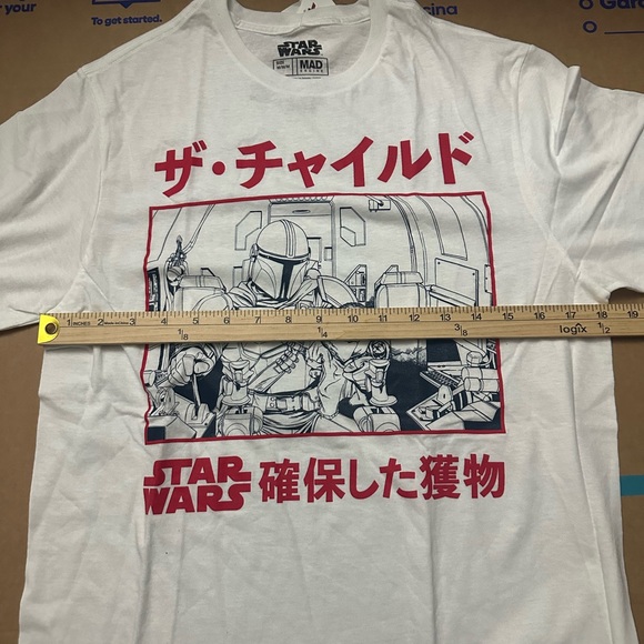 Star Wars Gray Crewneck & brand new White T-shirt bundle. Size S & M Men - Picture 5 of 7